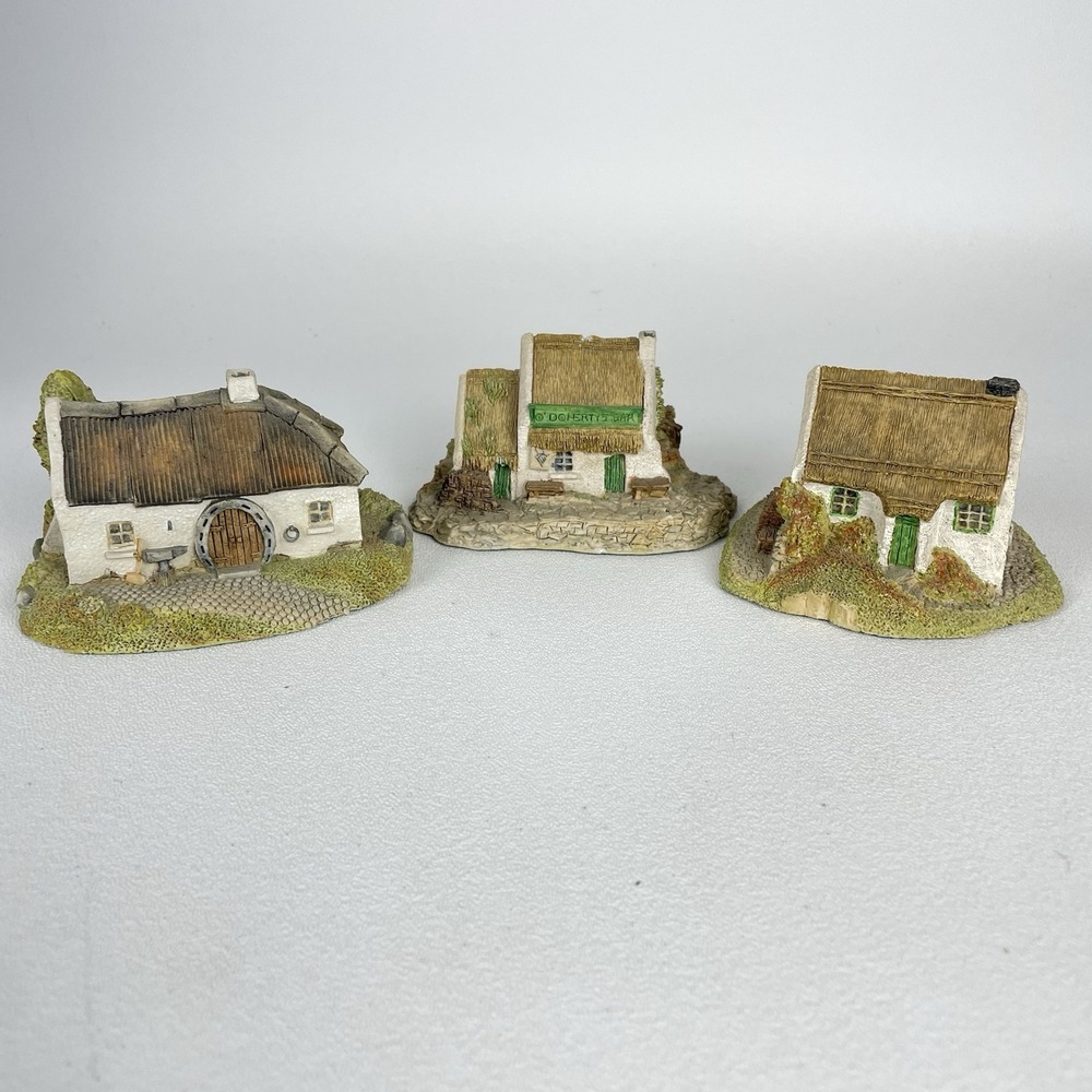 3 Stone Houses Irish Heritage Collection Ireland Farmhouse Ink Pot Cottage Adare